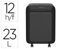[5050201] DESTRUCTORA DE DOCUMENTOS FELLOWES LX211 CAPACIDAD DE 15 HOJAS SEGURIDAD P5 NEGRA PAPELERA 23 L GRAPAS