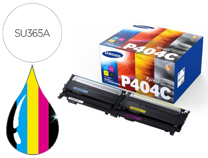 TONER SAMSUNG P404C SL C430W / C480 / C480FN / C480FW / C480W PACK MAGENTA CIAN AMARILLO Y NEGRO 1.000 PAG