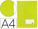 [BL25] CARPETA LIDERPAPEL DOSSIER A4 UÑERO AMARILLO FLUOR OPACO