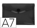 [DS78] CARPETA LIDERPAPEL DOSSIER BROCHE POLIPROPILENO DIN A7 NEGRO OPACO