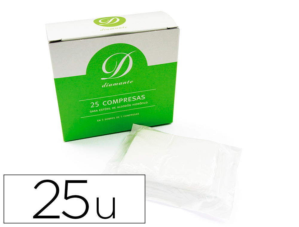 GASA ESTERIL ALGODON HIDROFILO CAJA DE 25 UNIDADES