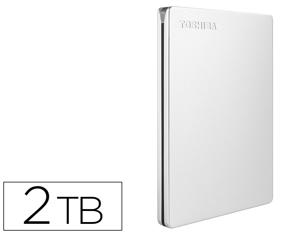 DISCO DURO EXTERNO TOSHIBA CANVIO SLIM HDD 2,50\&quot; 5.000 MBIT/S USB 3.0 2 TB COLOR BLANCO