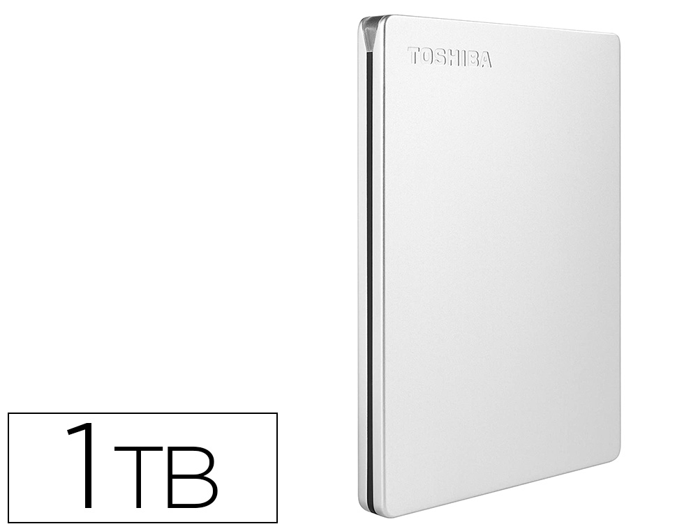 DISCO DURO EXTERNO TOSHIBA CANVIO SLIM HDD 2,50\&quot; 5.000 MBIT/S USB 3.0 1 TB COLOR BLANCO