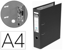 [100022764] ARCHIVADOR DE PALANCA ELBA CHIC CARTON FORRADO PVC CON RADO FOLIO LOMO DE 80 MM NEGRO