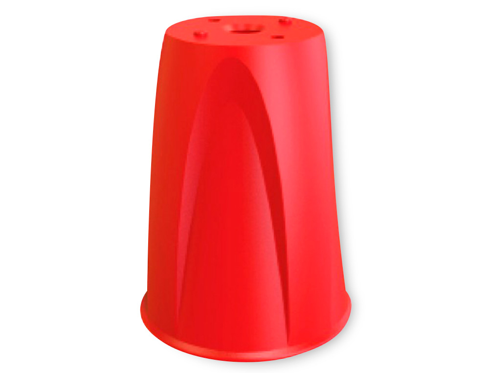 ADAPTADOR PARA CONO FARU ROJO ALTO 120 MM DIAMETRO 90 MM