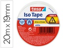 [56190-00009-22] CINTA ADHESIVA AISLANTE TESA 20 MT X 19 MM COLOR BLANCO