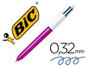 [982876] BOLIGRAFO BIC CUATRO COLORES SHINE MORADO PUNTA DE 1 MM