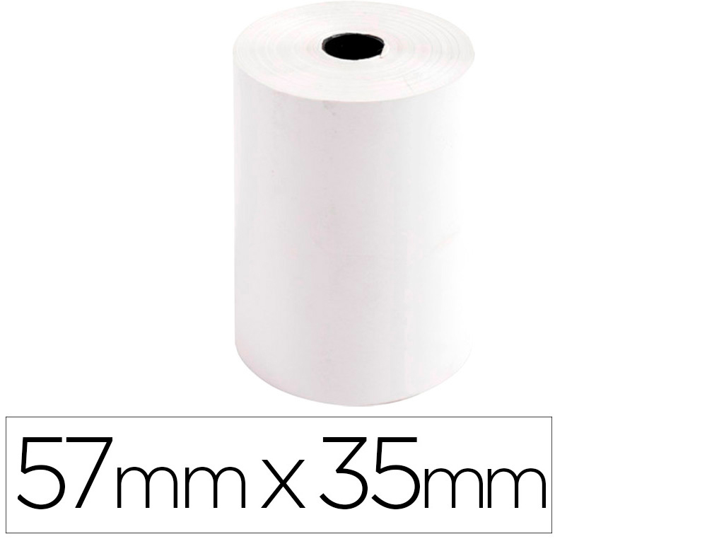 ROLLO SUMADORA EXACOMPTA SAFE CONTACT TERMICO 57 MM X 35 MM 44 G/M2