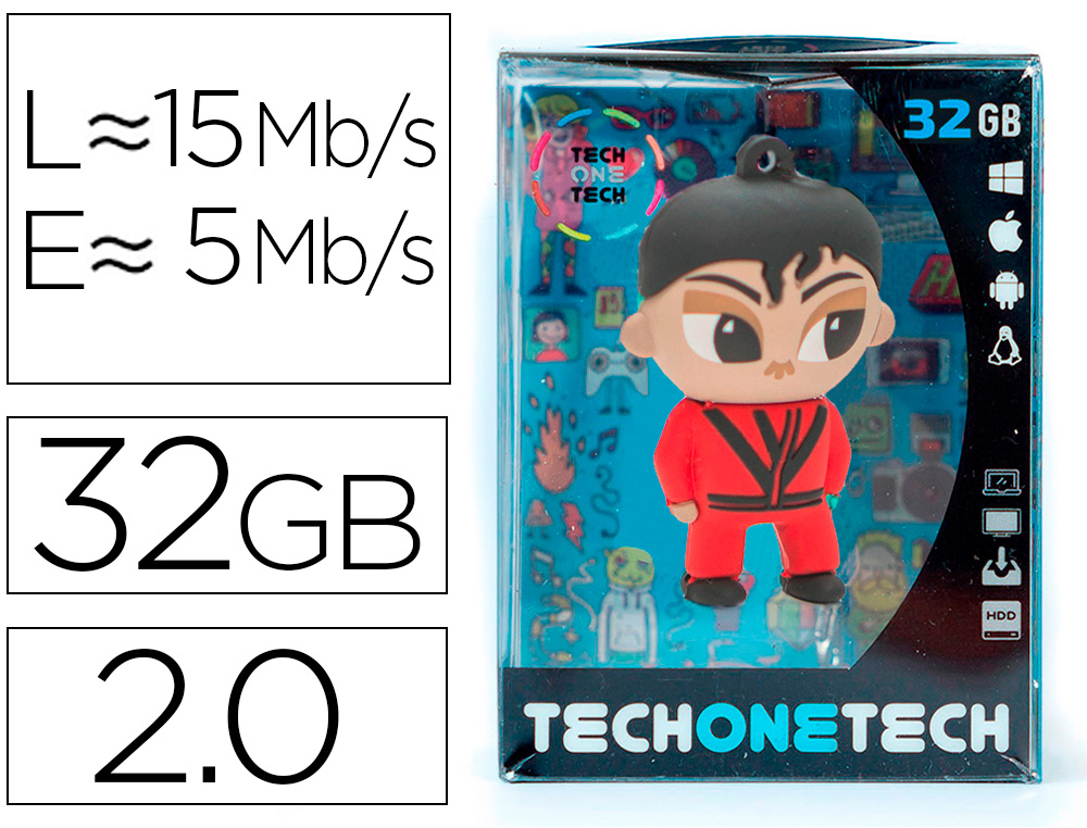 MEMORIA USB TECH ON TECH MJ THRILLER 32 GB