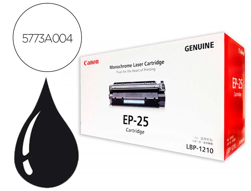 TONER CANON EP25 LBP1210 NEGRO