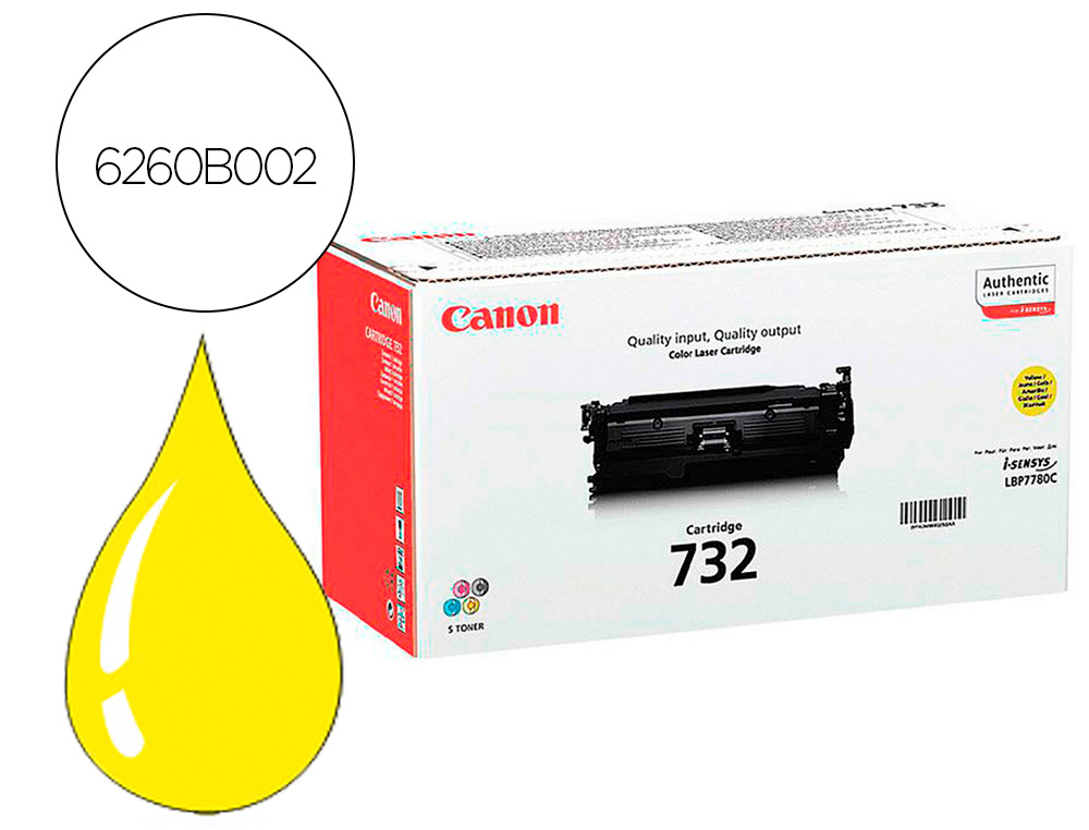 TONER CANON 732Y LBP7780 AMARILLO