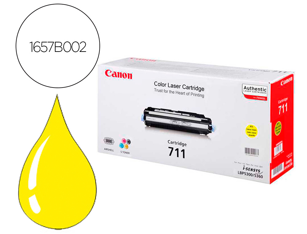TONER CANON 711Y LBP5300 LBP5360 AMARILLO