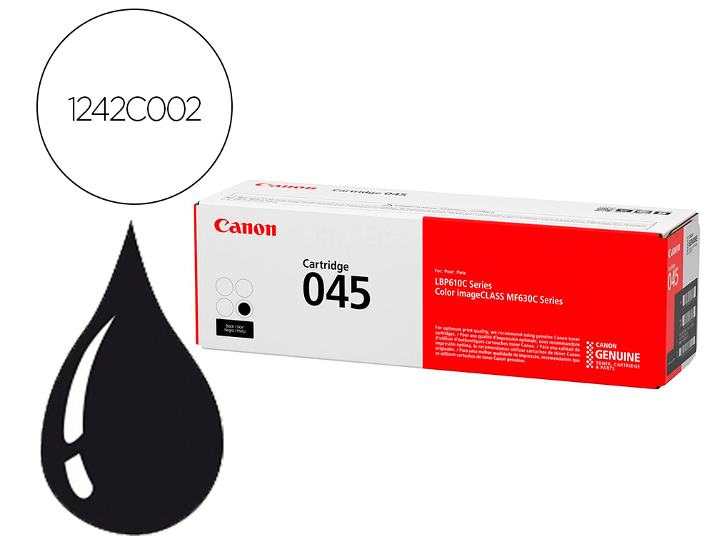 TONER CANON 045BK MF631 MF633 MF635 NEGRO