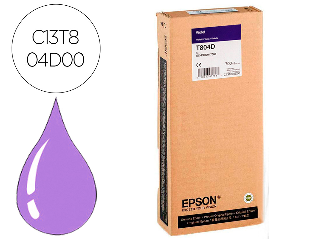 INK-JET EPSON GF SURECOLOR SERIE SC-P VIOLETA ULTRACHROME HDX/HD 700ML