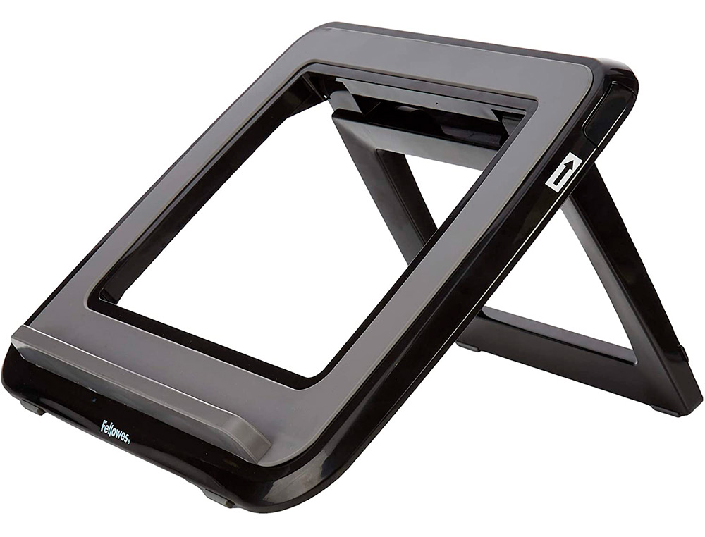 SOPORTE ELEVADOR FELLOWES I-SPIRE PARA PORTATIL HASTA 17\&quot; AJUSTABLE 7 ANGULOS DIFERENTES NEGRO 320X286X42 MM
