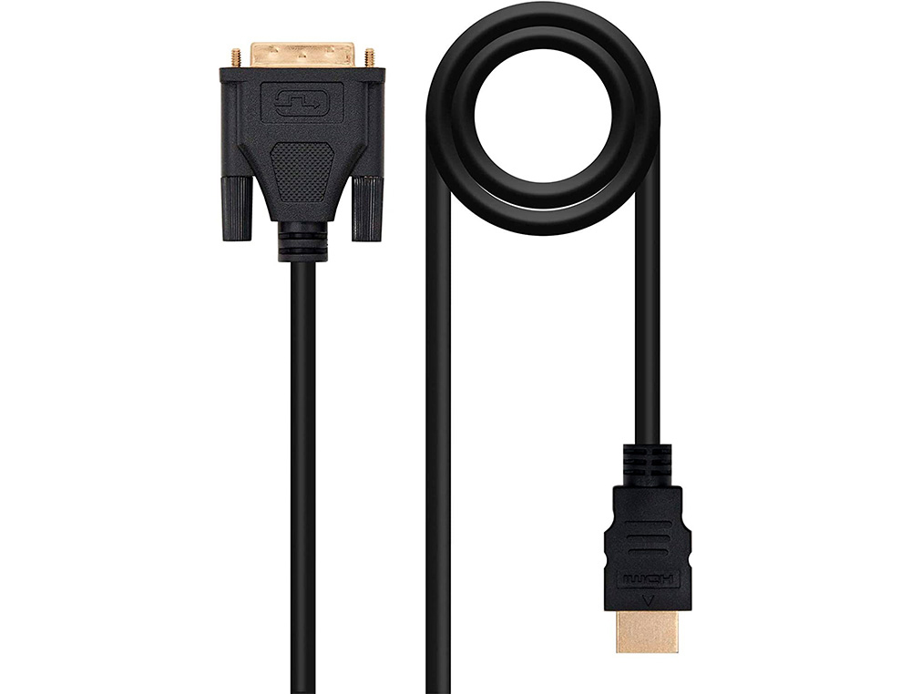 CABLE DVI NANOCABLE A HDMI DVI18+1/M-HDMI A/M COLOR NEGRO LONGITUD 3 M