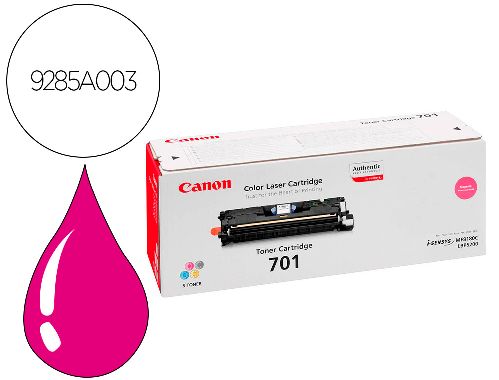 TONER CANON 701MH LBP5200 MF8100 MF8180 MAGENTA