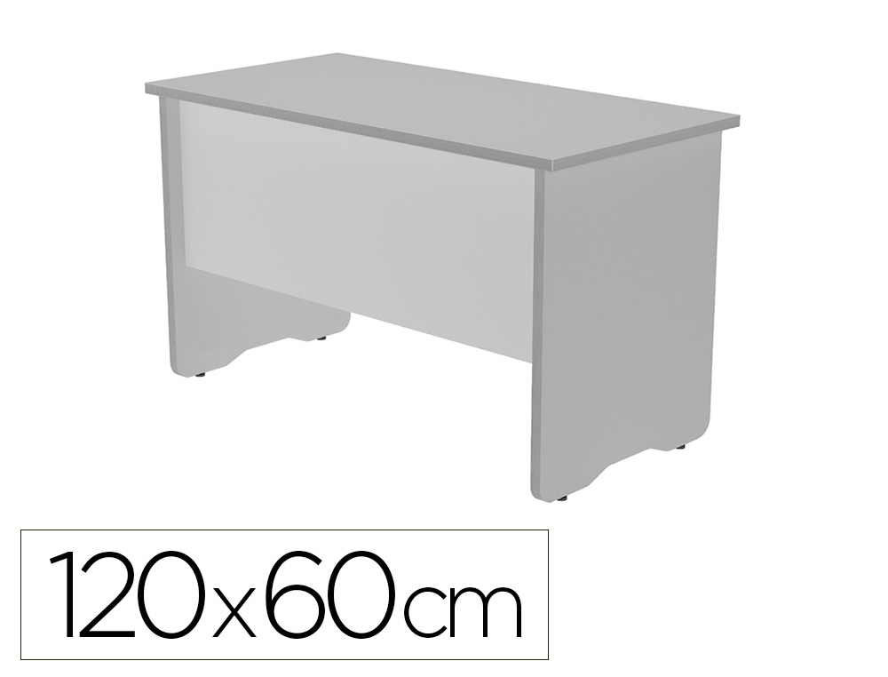 MESA DE OFICINA ROCADA WORK 2000AB02 ALUMINIO/GRIS 120X60 CM