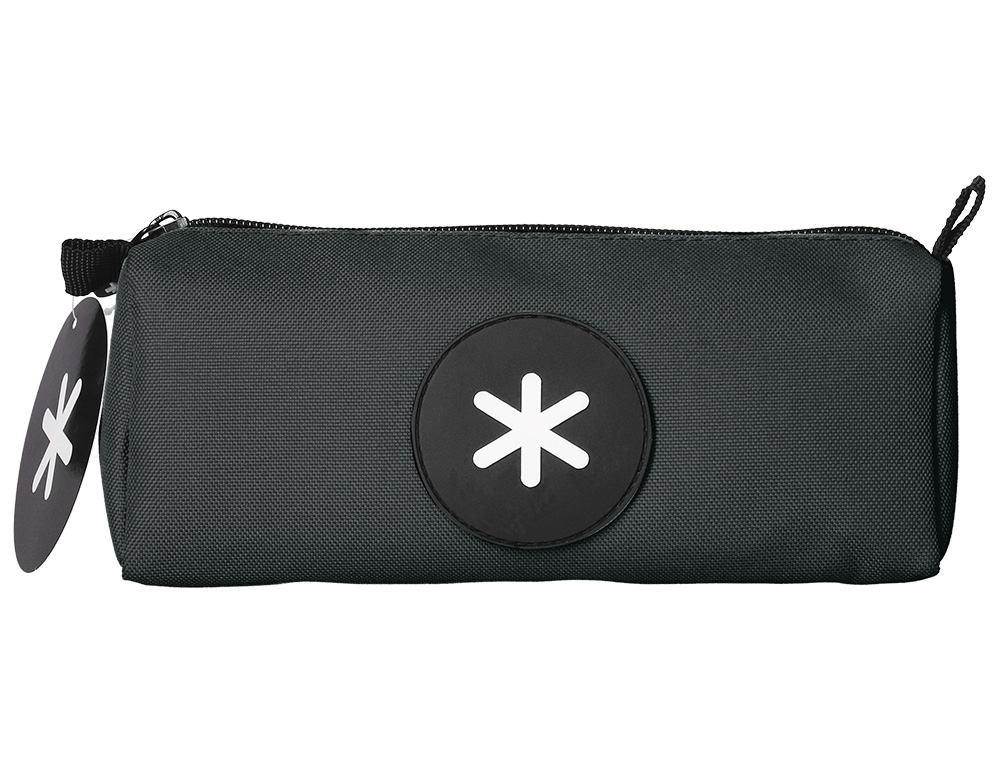 BOLSO ESCOLAR PORTATODO ANTARTIK TRIANGULAR NEGRO 210X70X80 MM