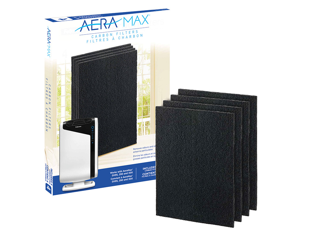 FILTRO DE CARBONO FELLOWES PARA PURIFICADOR DX95 PACK DE 4 UNIDADES