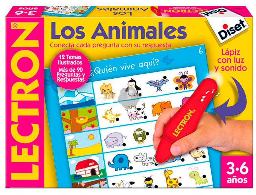 JUEGO DISET DIDACTICO LECTRON LAPIZ LOS ANIMALES