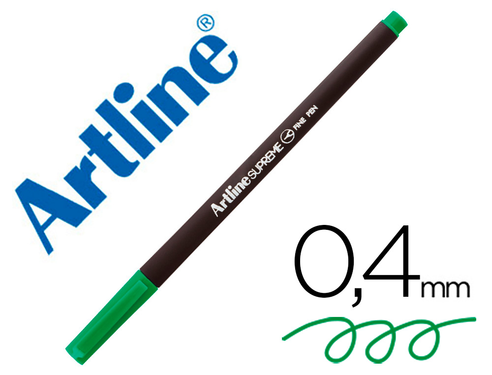 ROTULADOR ARTLINE SUPREME EPFS200 FINE LINER PUNTA DE FIBRA VERDE MANZANA 0,4 MM