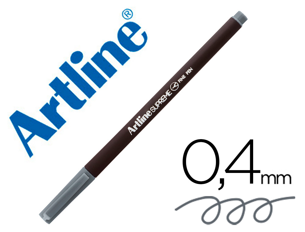 ROTULADOR ARTLINE SUPREME EPFS200 FINE LINER PUNTA DE FIBRA GRIS 0,4 MM