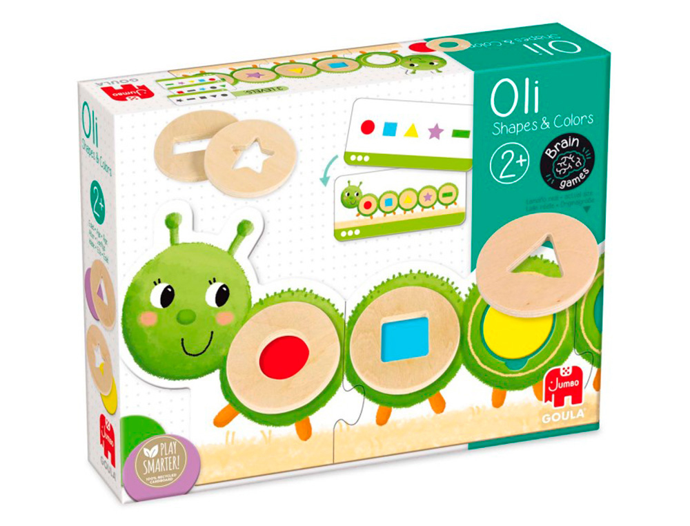 JUEGO GOULA DIDACTICO LA ORUGA OLI FORMAS Y COLORES
