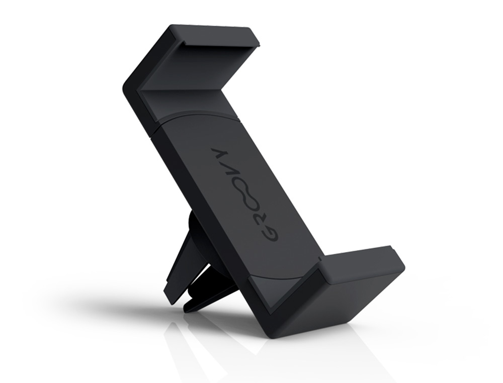 SOPORTE PARA MOVIL GROOVY COCHE ROTACION 360º COLOR GRIS OSCURO