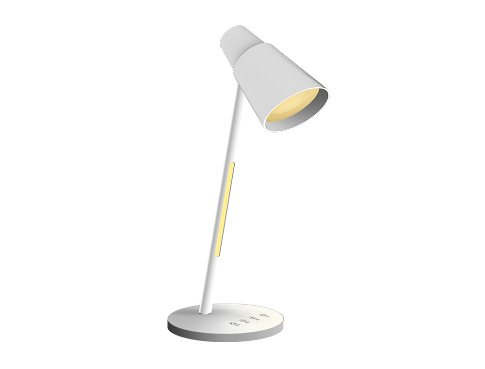 LAMPARA DE OFICINA Q-CONNECT SOBREMESA ABS TACTIL 6W 32 LED 330LM COLOR BLANCO