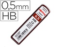 [S0312650] MINAS ROTRING GRAFITO 0,5 MM HB ESTUCHE DE 12 MINAS