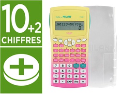 [159110SNPBL] CALCULADORA MILAN CIENTIFICA M240 SUNSET TAPA TRANSLUCIDA 2 LINEAS 240 FUNCIONES 10+2 DIGITOS COLOR ROSA /AMARILLO