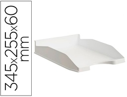 [742 BL PS] BANDEJA SOBREMESA ARCHIVO 2000 ECOGREEN PLASTICO 100% RECICLADO APILABLE FORMATOS DIN A4 Y FOLIO COLOR BLANCO