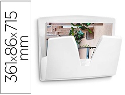 [1017390021] EXPOSITOR MURAL CEP PROTECT ANTIBACTERIANO PLASTICO COLOR BLANCO 361X86X715 MM