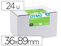 [S0722390] ETIQUETA ADHESIVA DYMO LABELWRITER PARA DIRECCION 36X89 MM BLANCA PACK DE 24 ROLLOS