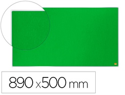 [1915425] TABLERO DE ANUNCIOS NOBO IMPRESSION PRO FIELTRO VERDE FORMATO PANORAMICO 40\" 890X500 MM