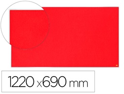 [1915421] TABLERO DE ANUNCIOS NOBO IMPRESSION PRO FIELTRO ROJO FORMATO PANORAMICO 55\" 1220X690 MM