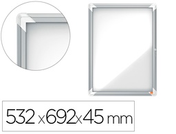 [1902577] VITRINA DE ANUNCIOS NOBO PREMIUM PLUS MAGNETICA DE EXTERIOR 4 X DIN A4 532X692X45 MM