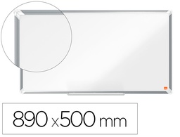 [1915371] PIZARRA BLANCA NOBO PREMIUM PLUS ACERO LACADO FORMATO PANORAMICO 40\" MAGNETICA 890X500 MM