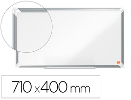 [1915370] PIZARRA BLANCA NOBO PREMIUM PLUS ACERO LACADO FORMATO PANORAMICO 32\" MAGNETICA 710X400 MM