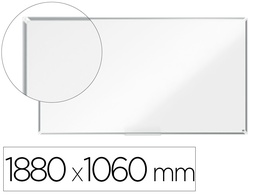 [1915369] PIZARRA BLANCA NOBO PREMIUM PLUS ACERO VITRIFICADO FORMATO PANORAMICO 85\" MAGNETICA 1880X1060 MM