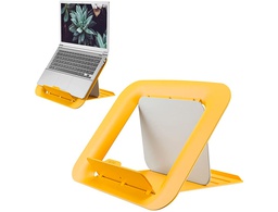 [64260019] SOPORTE PARA PORTATIL LEITZ ERGO COSY AJUSTABLE 4 ALTURAS COLOR AMARILLO 310X50X247 MM