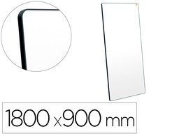 [1915564] PIZARRA BLANCA NOBO MOVE&amp;MEET EXTRAIBLE Y PORTATIL MARCO NEGRO DOBLE CARA MAGNETICA 1800X900 MM