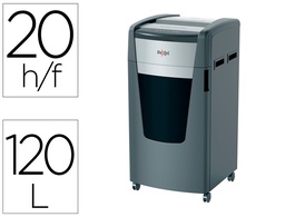 [2021520MEU] DESTRUCTORA DE DOCUMENTOS REXEL MOMENTUM EXTRA XP520+ CAPACIDAD CORTE 20 H P5 DESTRUYE GRAPAS CLIPS CD Y