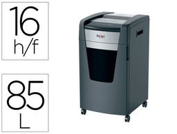 [2021516MEU] DESTRUCTORA DE DOCUMENTOS REXEL MOMENTUM EXTRA XP516+ CAPACIDAD CORTE 16 H P5 DESTRUYE GRAPAS CLIPS CD Y