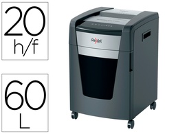 [2021421XEU] DESTRUCTORA DE DOCUMENTOS REXEL MOMENTUM EXTRA XP420+ CAPACIDAD CORTE 20 H P4 DESTRUYE GRAPAS CLIPS CD Y