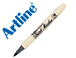 [EPFS F G] ROTULADOR ARTLINE SUPREME BRUSH EPFS PINTURA BASE DE AGUA PUNTA TIPO PINCEL TRAZO FINO GRIS