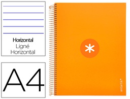 [KH03] CUADERNO ESPIRAL A4 MICRO ANTARTIK TAPA FORRADA 120H 90 GR HORIZONTAL 5 BANDAS 4 TALADROS COLOR MOSTAZA