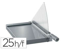 [90230000] CIZALLA DE PALANCA LEITZ PRECISION OFFICE PRO A4+ BASE CRISTAL LONGITUD CORTE 381 MM CAPACIDAD DE CORTE 25 HOJAS