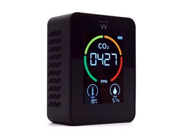 [EW2420] MEDIDOR DE CO2 EWENT PANTALLA LED COLOR DETECTOR CALIDAD AIRE CON INDICADOR DE TEMPERATURA Y HUMEDAD USB-C